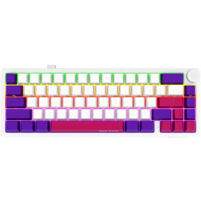 Клавіатура Lorgar KBP70MW Pro RGB Wireless/Bluetooth/USB UA White (LRG-KBP70MW-WH-US) (UA)