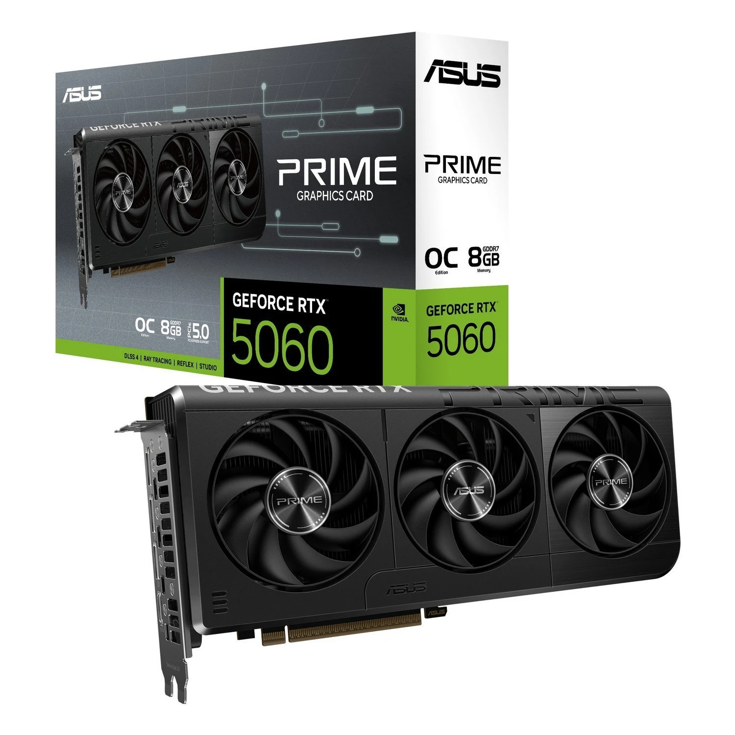 Відеокарта GeForce RTX 5060 8GB GDDR7 Prime OC Asus (PRIME-RTX5060-O8G)