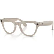 Ray-Ban Meta Skyler Standard - Shiny Chalky Gray / Clear Sapphire Transition (RW4010 6700MF 52-20)