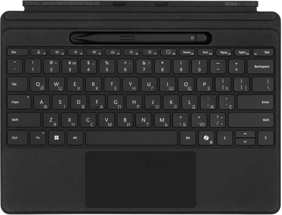 Чохол-клавіатура для планшета Microsoft Surface Pro 8-11 Wireless/Bluetooth UKR/ENG Black зі стилусом (Y8U-00001) (UA)