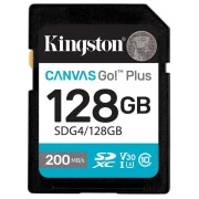 Kingston 128 GB SDXC Canvas Go! Plus UHS-I U3 V30 Class 10 (SDG4/128GB) (UA)