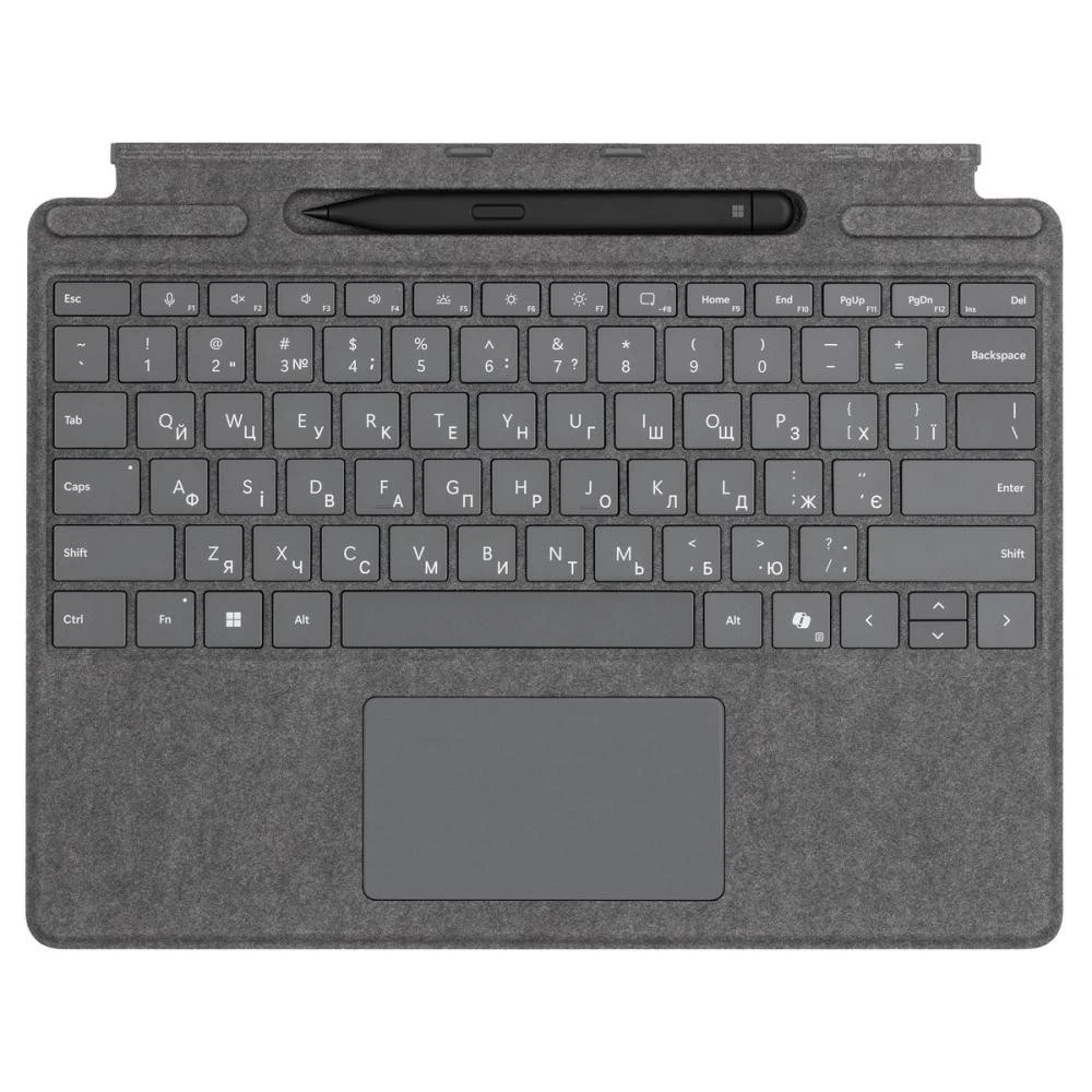 Чохол-клавіатура для планшета Microsoft Surface Pro 8-11/Pro X Wireless UKR/ENG Platinum з стилусом (8X8-00164) (UA)