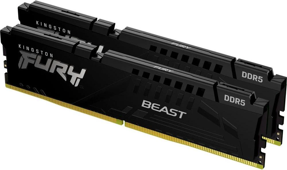 Оперативна пам'ять Kingston FURY 128 GB (2x64GB) DDR5 5600 MHz Beast Black EXPO (KF556C40BBK2-128) (UA)