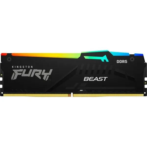Оперативна пам'ять Kingston FURY 64 GB DDR5 5600 MHz Beast Black RGB EXPO (KF556C40BBA-64) (UA)
