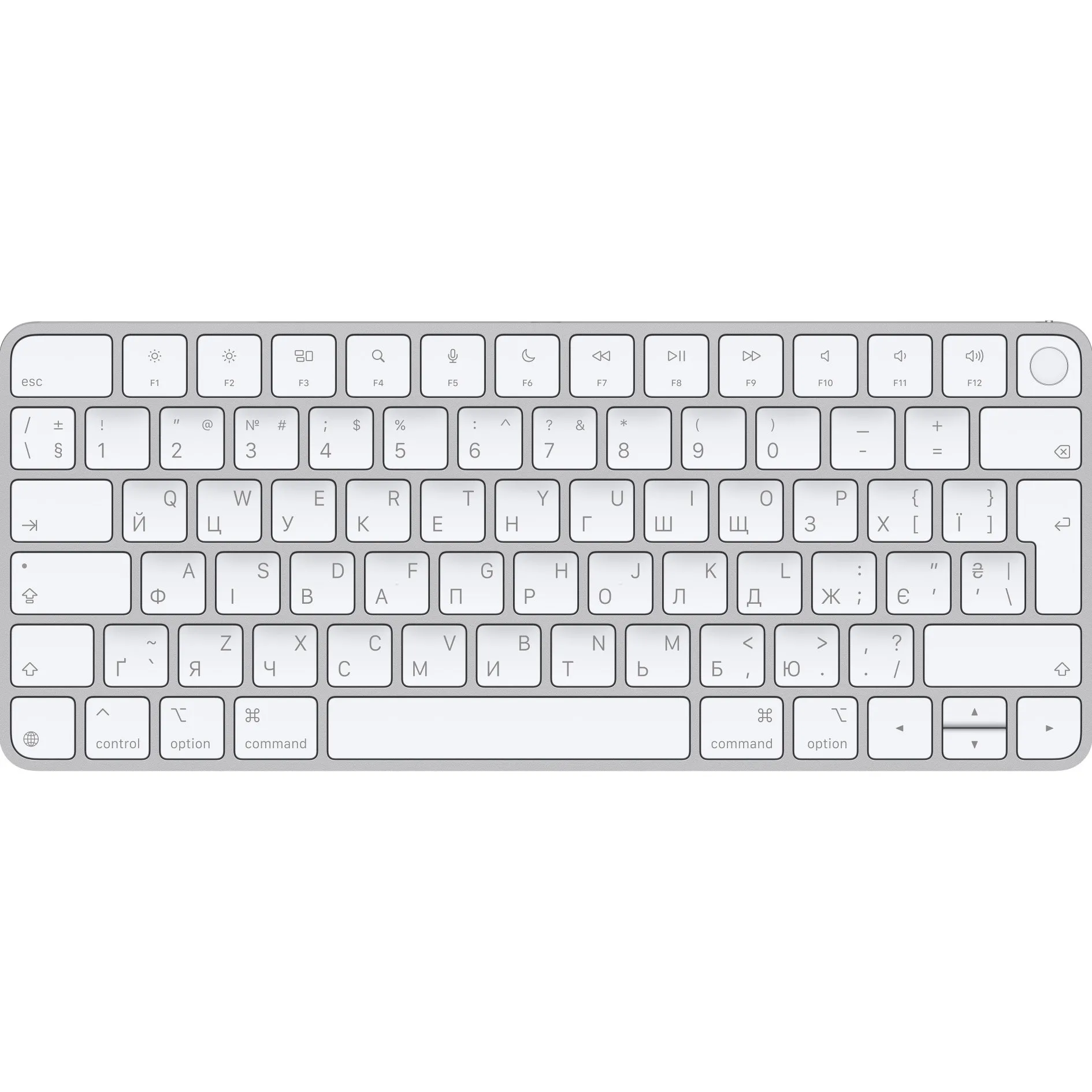 Apple Magic Keyboard with Touch ID for Mac models with Apple silicon USB–C White 2024 MXCK3