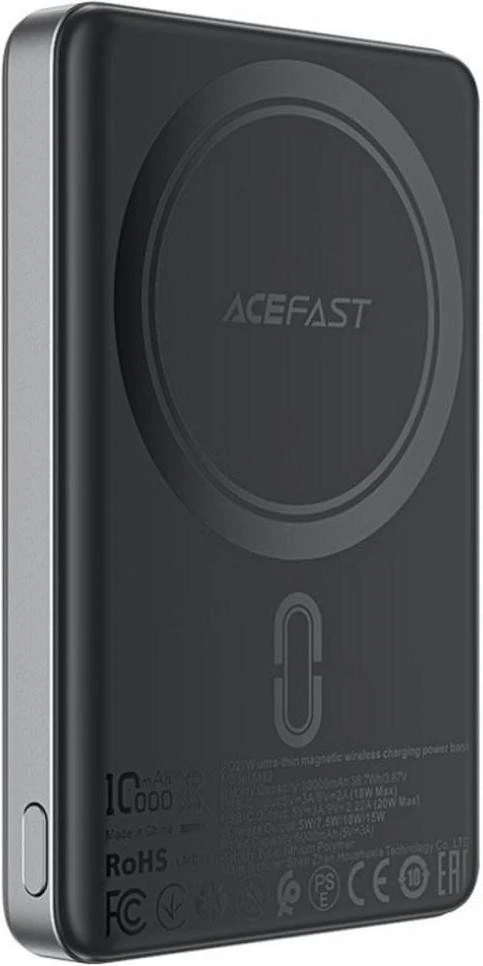 Мобильная батарея Acefast M12 10000mAh 20W Black (6974316283393) (UA)