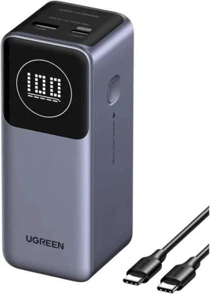 Мобильная батарея UGREEN PB724 Nexode 12000mAh 100W Gray (35526B) (UA)
