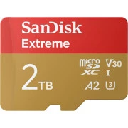 SanDisk 2 TB microSDXC U3 V30 A2 Extreme Plus Adapter SD (SDSQXAV-2T00-GN6MA, SDSQXAV-2T00-GN6MN)