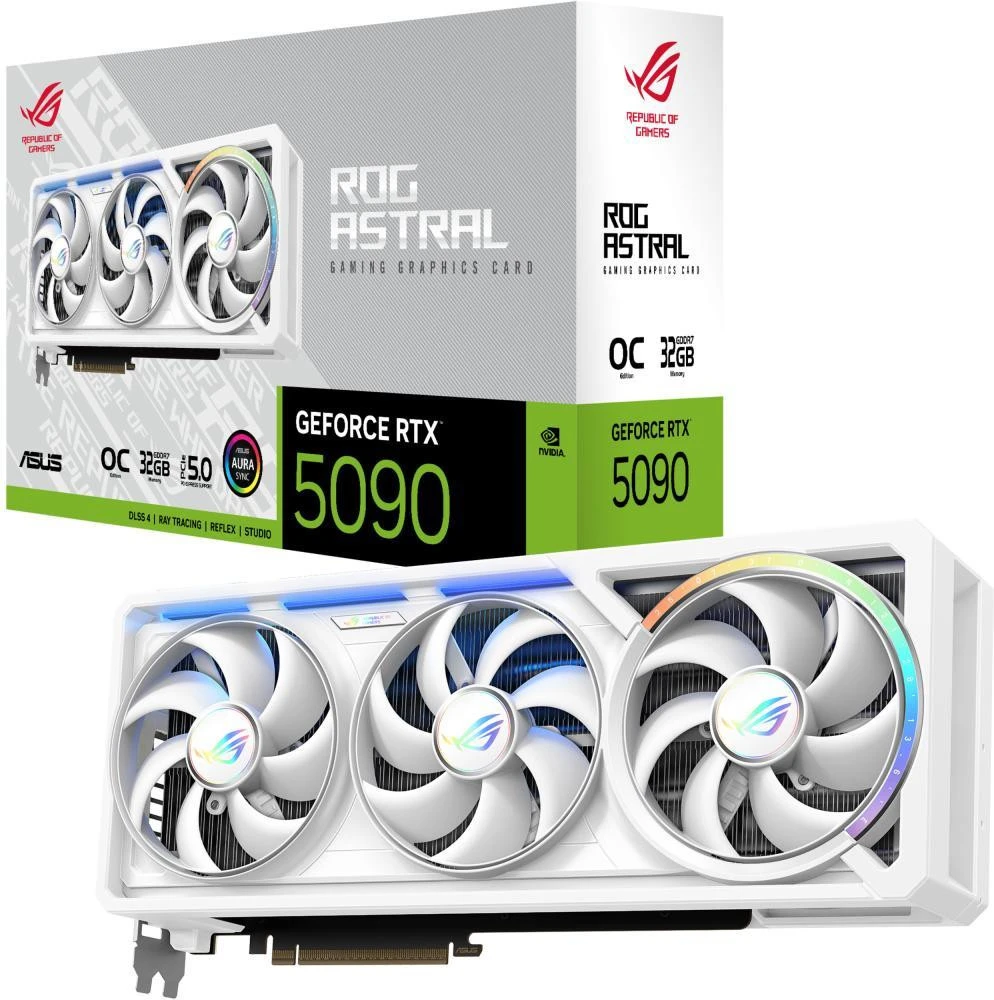 Відеокарта ASUS ROG-ASTRAL-RTX5090-O32G-WHITE (90YV0LWA-M0NA00) (90YV0LWA-M0NA00) (UA)