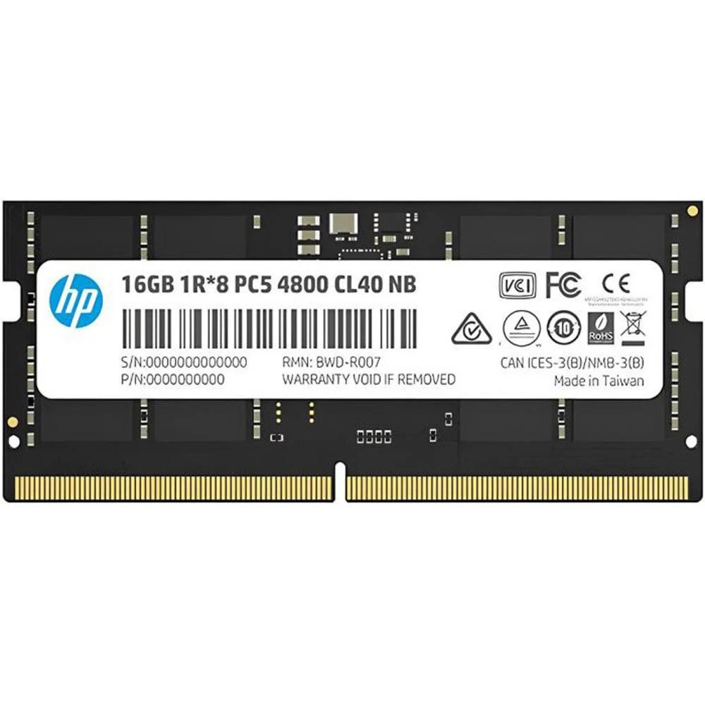 Оперативна пам'ять HP 16 GB SO-DIMM DDR5 4800 MHz (6H310AA)