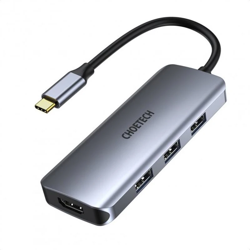 Концентратор Choetech HUB-M19 7 в 1 USB-C до HDMI Мультіпортовий адаптер