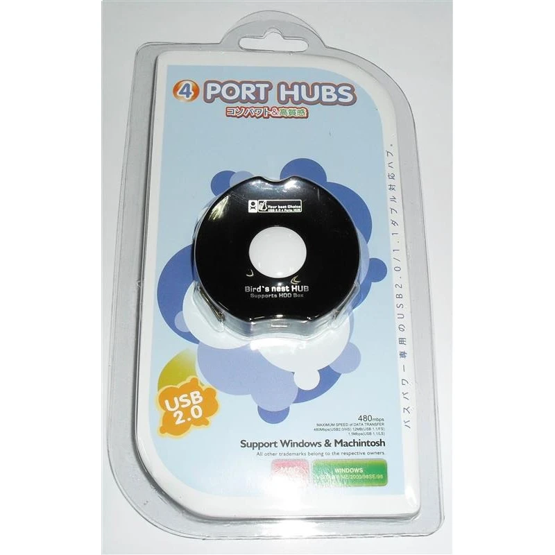 USB-хаб Atcom TD1031 4 порти Чорний (10720)