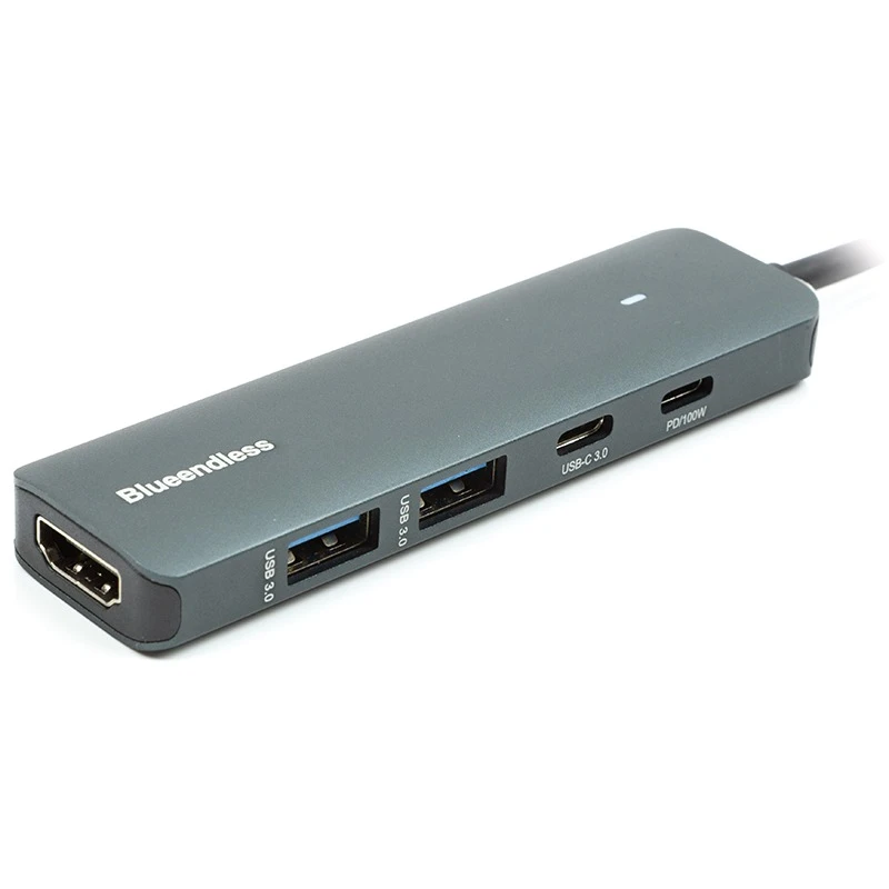 USB-хаб Blueendless USB Type-C 5-в-1 (CA913435)