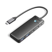 USB-хаб Orico PAPW2AC-C3-015-BK-EP USB Type-C 4-в-1 (CA914210)