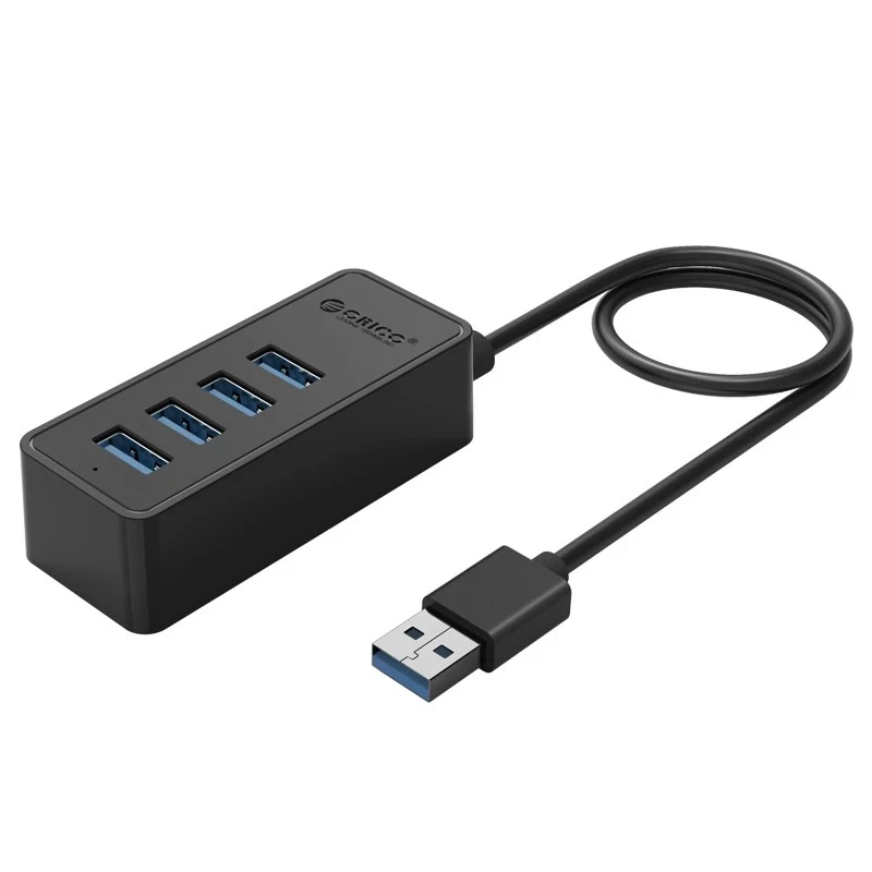 USB-хаб Orico W5P-U3-100-BK-PR 4 порти Чорний (CA911264)