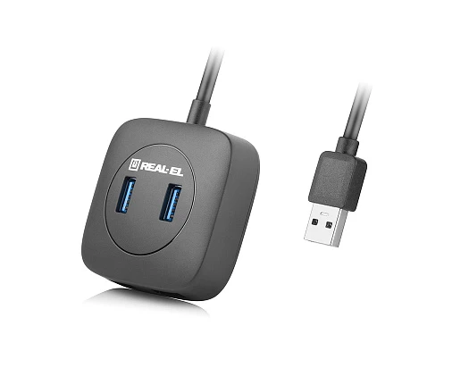 USB-хаб REAL-EL HQ-187 4 ports (EL123110010)
