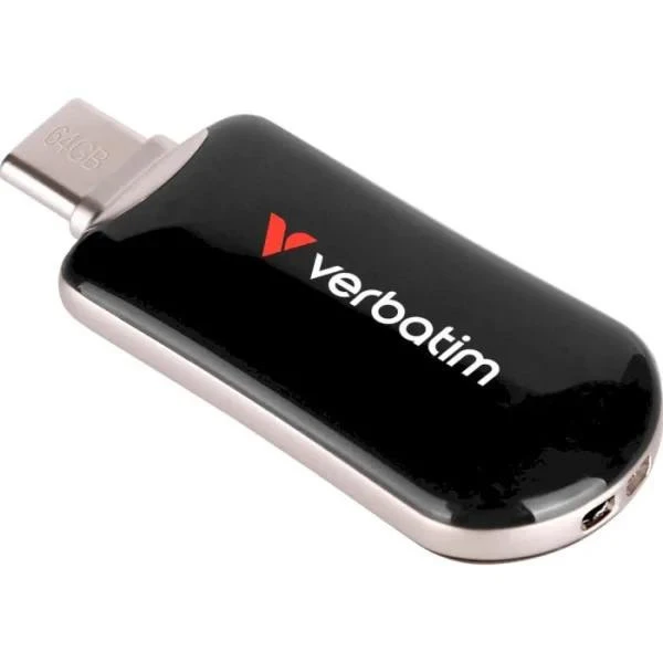 Флеш память Verbatim 64 GB Plectra USB-C3.2 Black (30224) (UA)