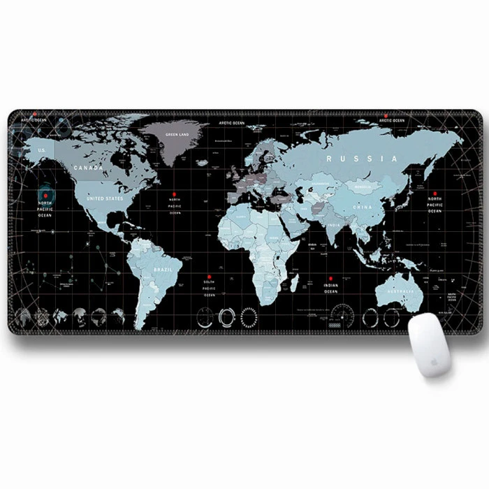 Килимок Voltronic Карта світу Black/Silver (SJDT-23/20890) (UA)