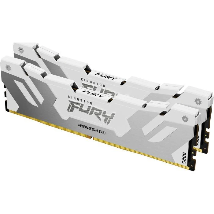 Оперативна пам'ять DDR5 48GB (2x24GB) 8000 MHz Renegade White/Silver Kingston Fury (ex.HyperX) (KF580C38RWK2-48) (UA)
