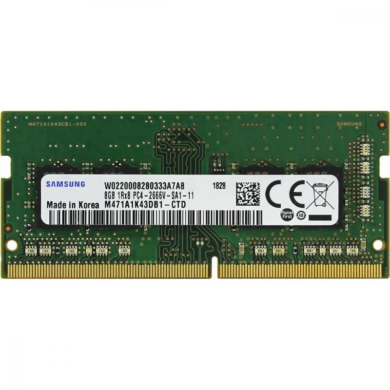 Оперативна пам'ять SO-DIMM 8GB/2666 DDR4 Samsung (M471A1K43CB1-CTD)