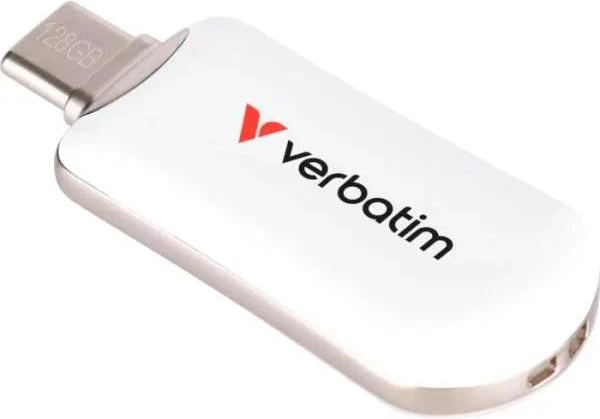 Флеш память Verbatim 128 GB Plectra USB-C3.2 White (30229) (UA)