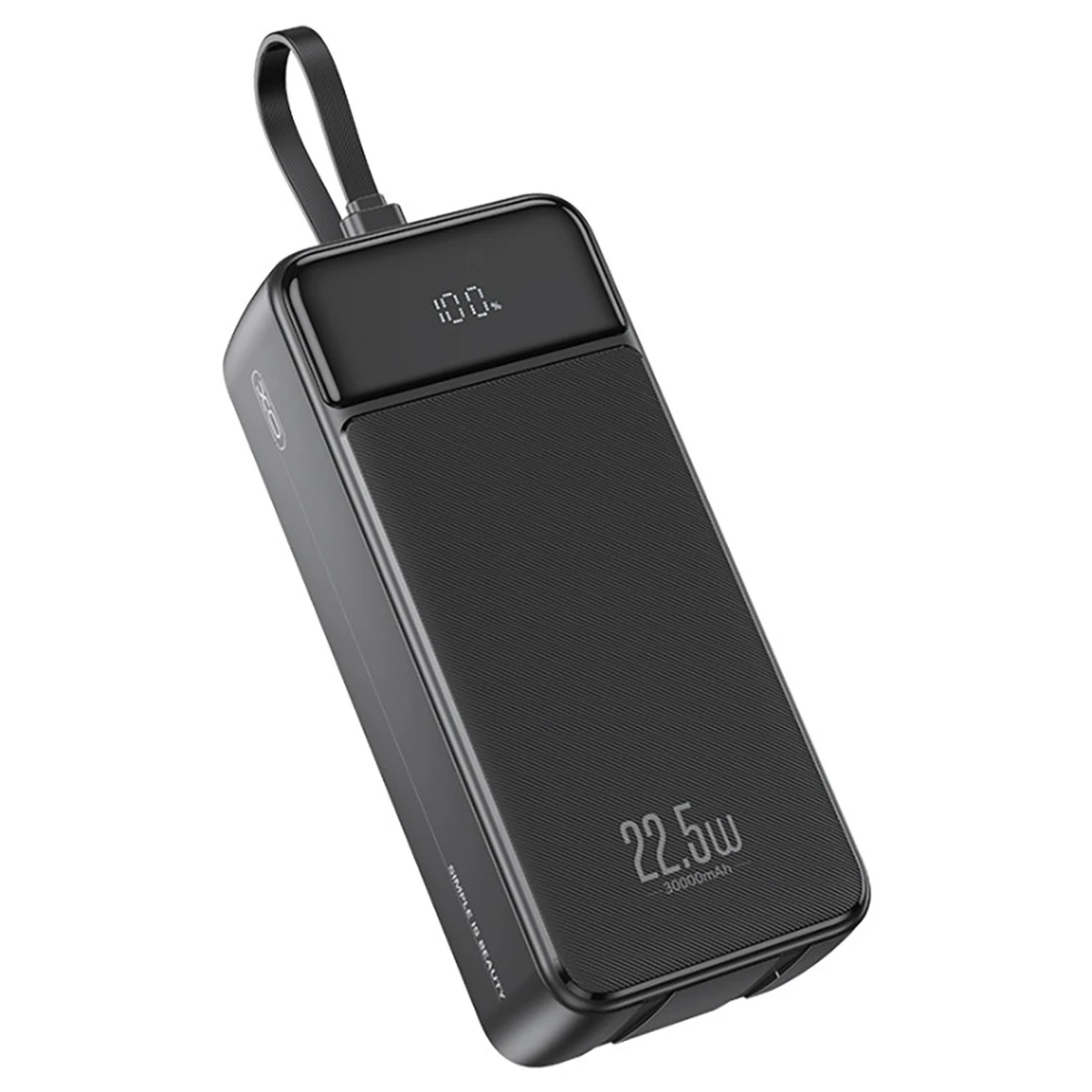 Мобільна батарея XO PR276 30000mAh 22.5W Black (PR276.black)