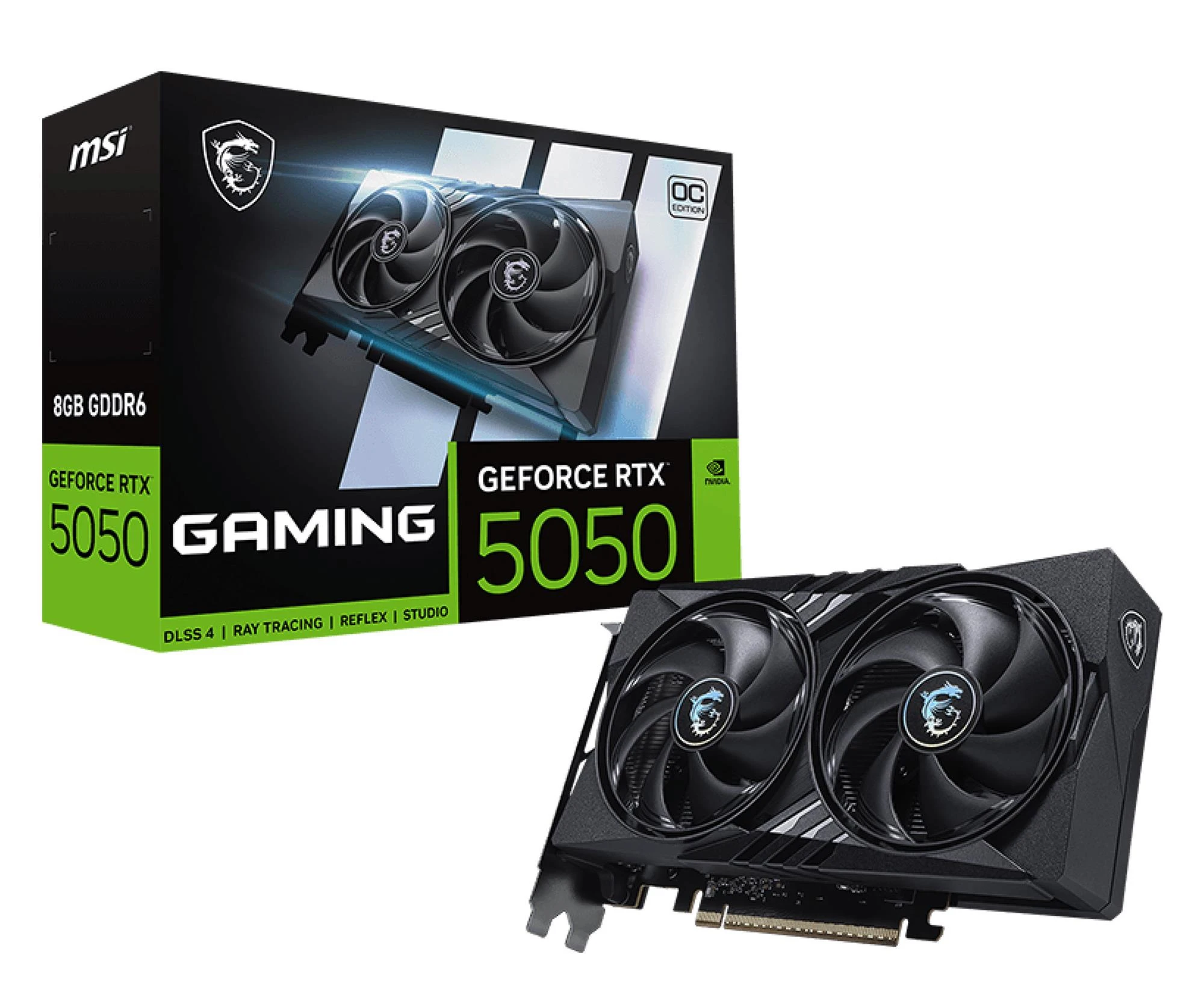 Відеокарта MSI GeForce RTX 5050 Gaming OC 8GB GDDR6 DLSS4 (5050 8G GAMING OC) EU