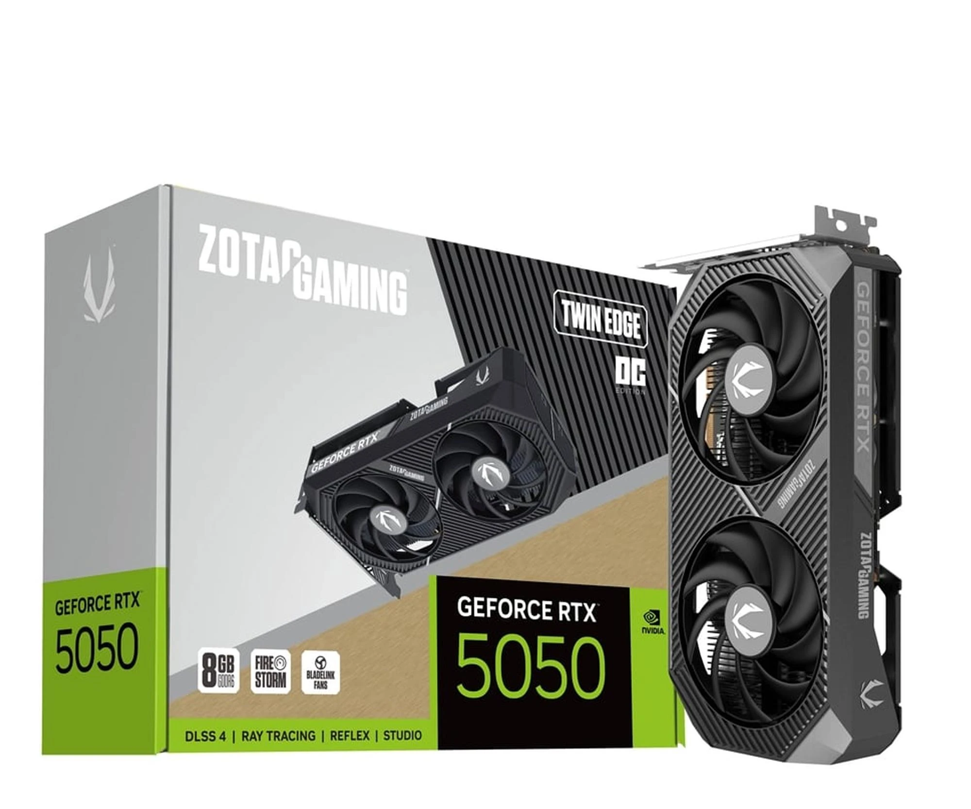 Відеокарта Zotac GeForce RTX 5050 Twin Edge OC 8GB GDDR6 DLSS4 (ZT-B50500H-10M) EU
