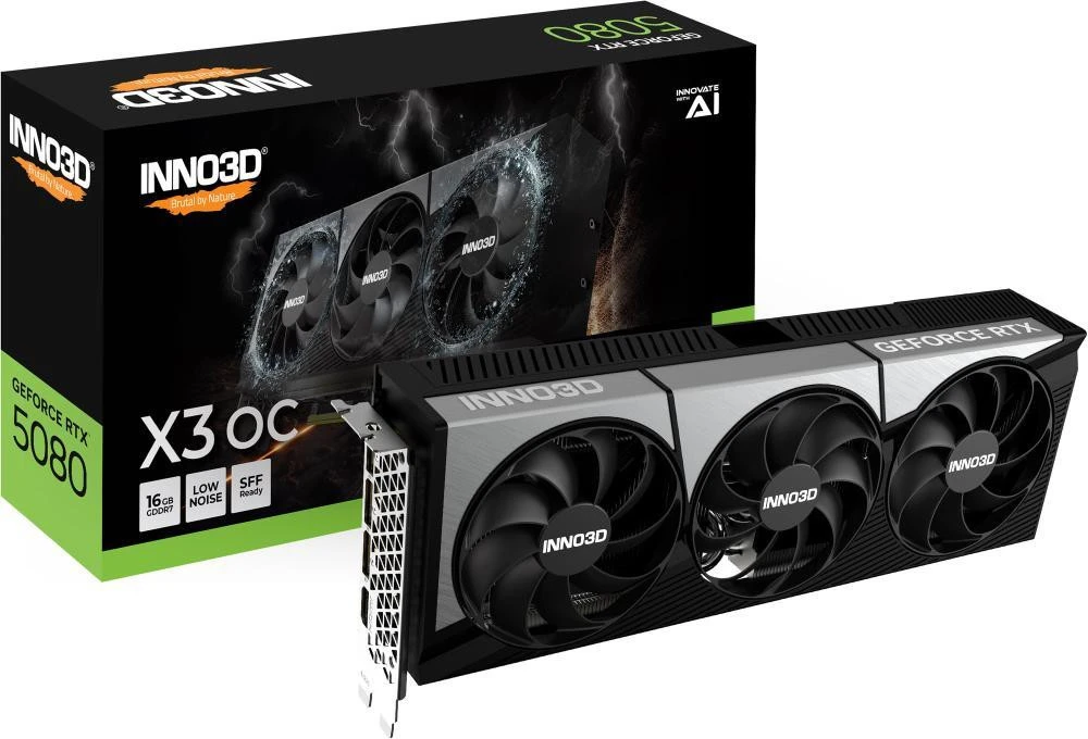 Відеокарта INNO3D GeForce RTX 5080 X3 OC (N50803-16D7X-17603930)
