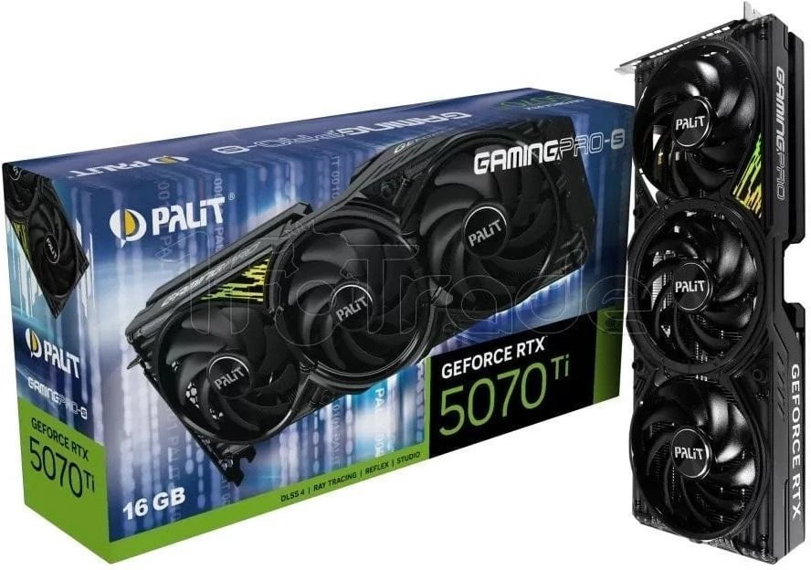 Відеокарта Palit GeForce RTX 5070 Ti GamingPro-S (NE7507T019T2-GB2031U)