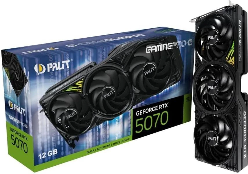 Відеокарта Palit GeForce RTX 5070 GamingPro-S (NE75070019K9-GB2050U)