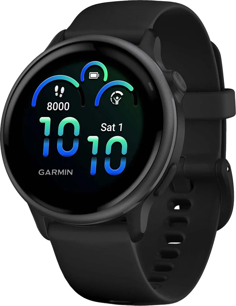 Смарт-годинник Garmin Vivoactive 6 Slate with Black Band (010-02985-00/40)