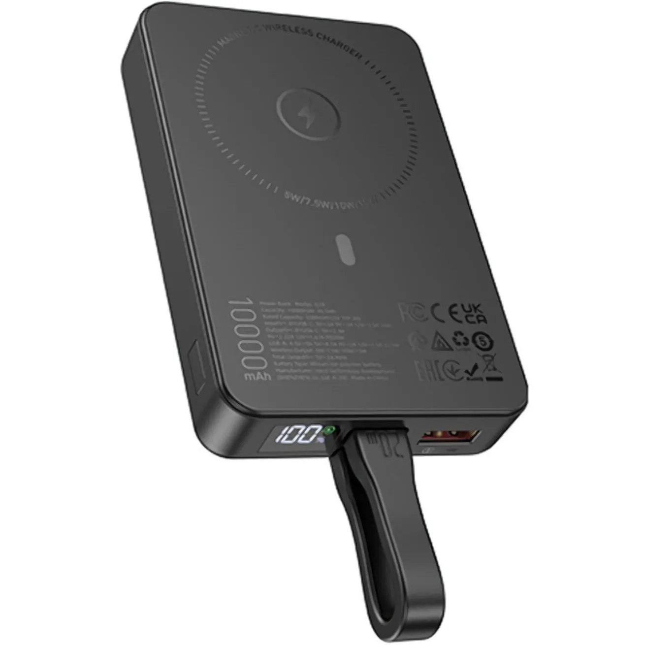 Мобільна батарея Hoco Q24 Elegant 10000mah 22.5W Black