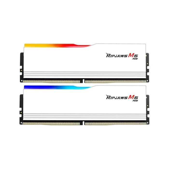Оперативна пам'ять DDR5 32GB (2x16GB) 6000 MHz Ripjaws M5 RGB Matte White G.Skill (F5-6000J3636F16GX2-RM5RW) (UA)