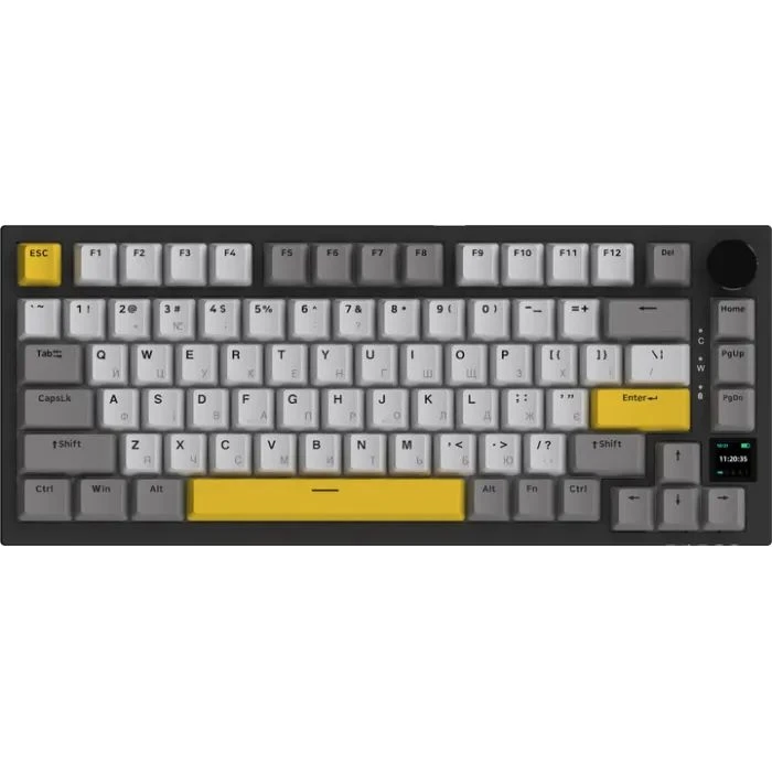 Клавіатура Ajazz AK820 Pro Flying Fish Switch Black RGB USB/Wireless/Bluetooth UA Black (AK820PRO-FF-BGY) (UA)