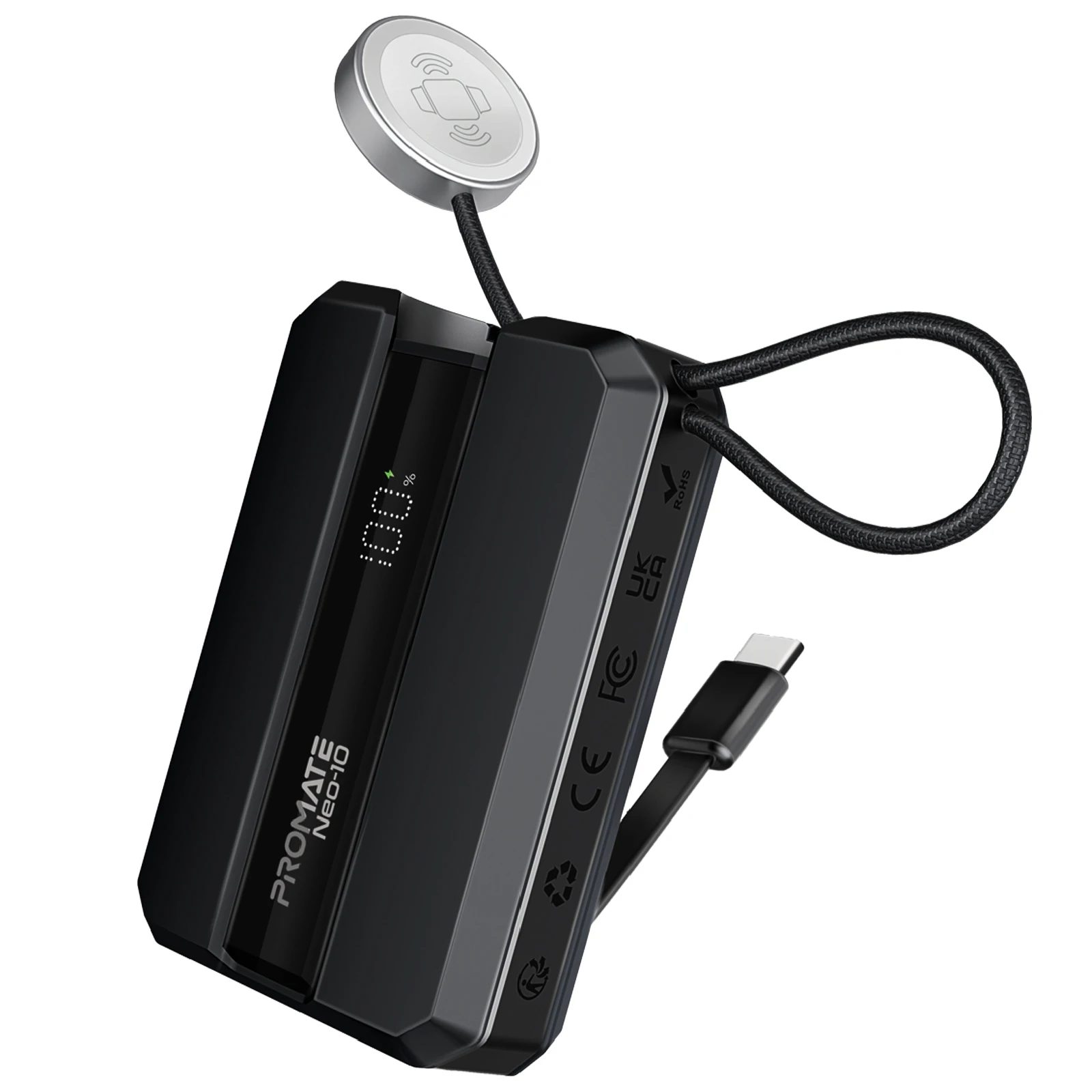 Мобільна батарея Promate Neo-10 10000mAh 30W Black (neo-10.black)