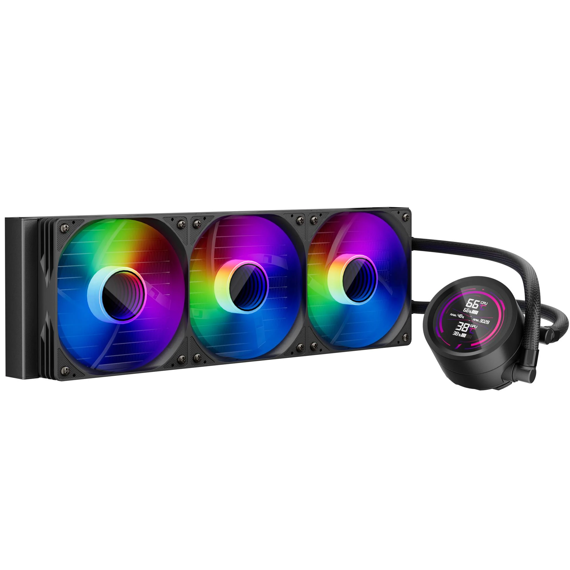 Система водяного охолодження 1stPlayer TS4-360 Black