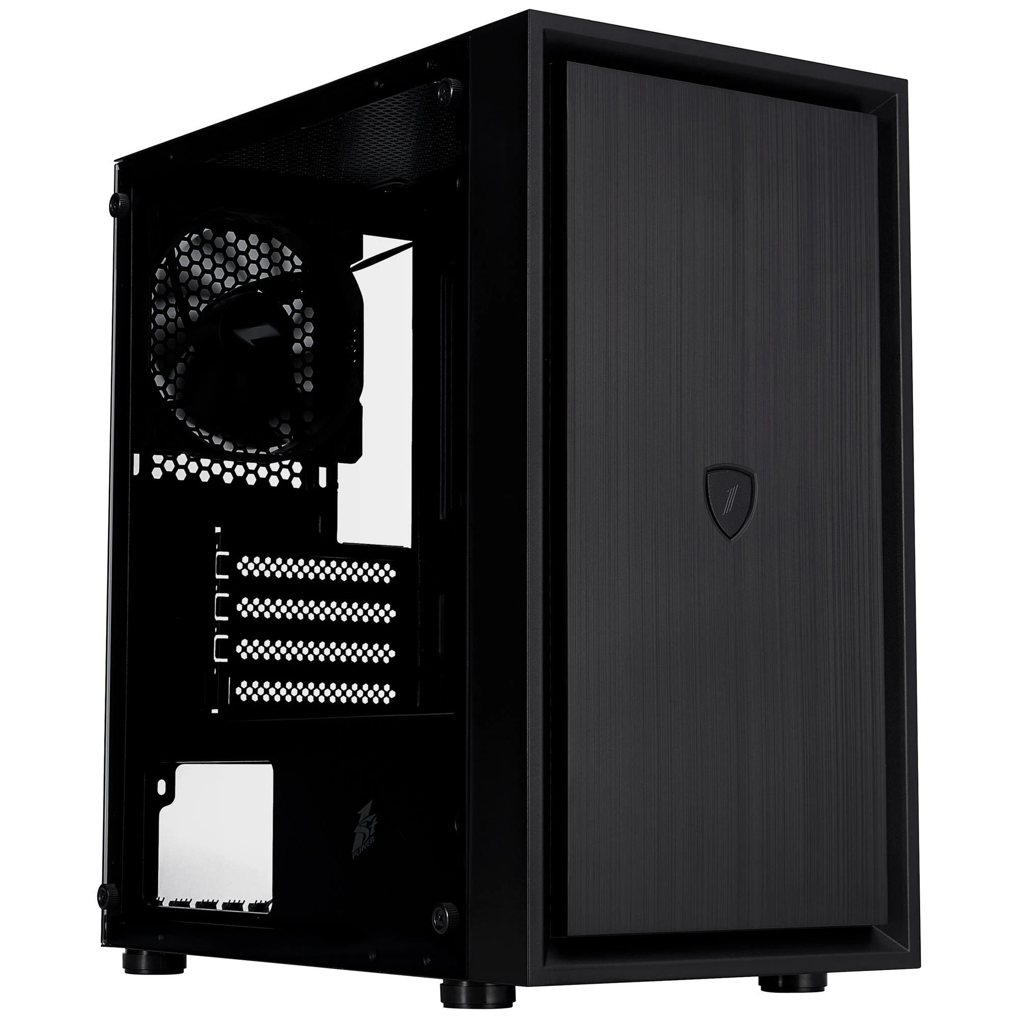 Корпус 1stPlayer B5-M-BK-3F Black без БП (UA)