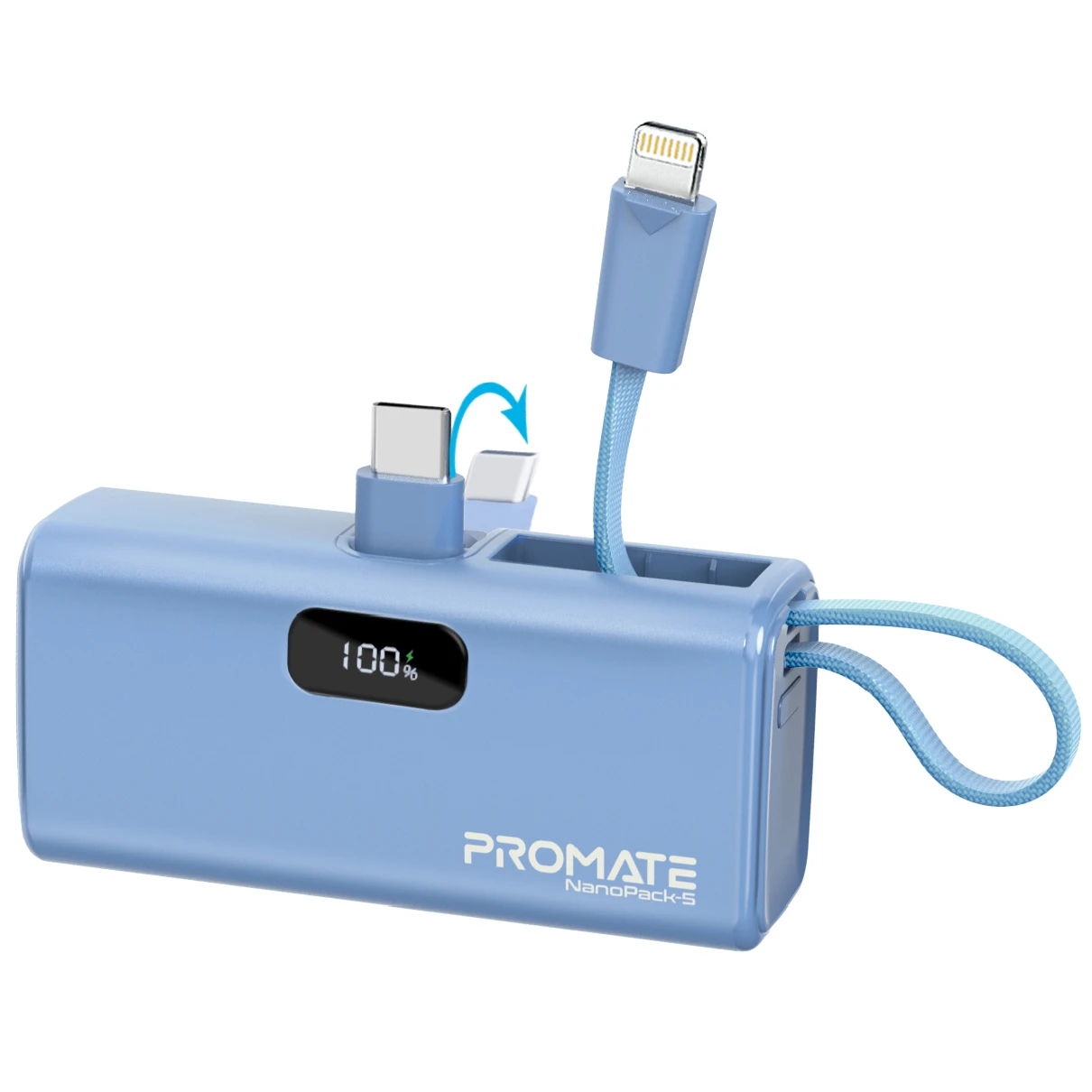 Мобильная батарея Promate Nanopack-5 5000mAh 20W Blue (nanopack-5.navy)