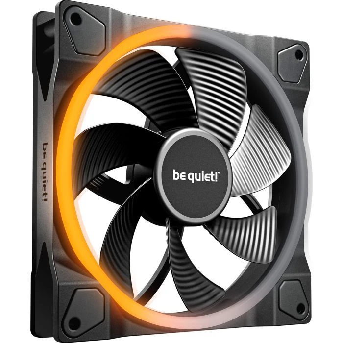 Кулер для корпуса Be quiet! Light Wings 140mm PWM Reverse чорний (BL134) (UA)