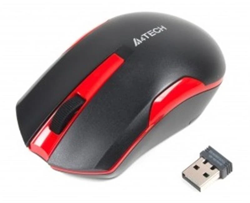 Миша A4Tech G3-200N Black/Red USB V-Track