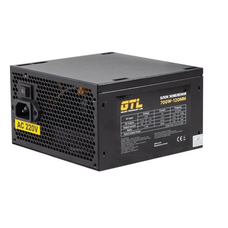 Блок питания GTL Gaming Star (GTLGS700BK) 700W