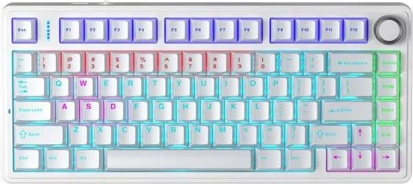 Клавіатура AULA F75 KRGD Red USB White (6948391203225) (UA)