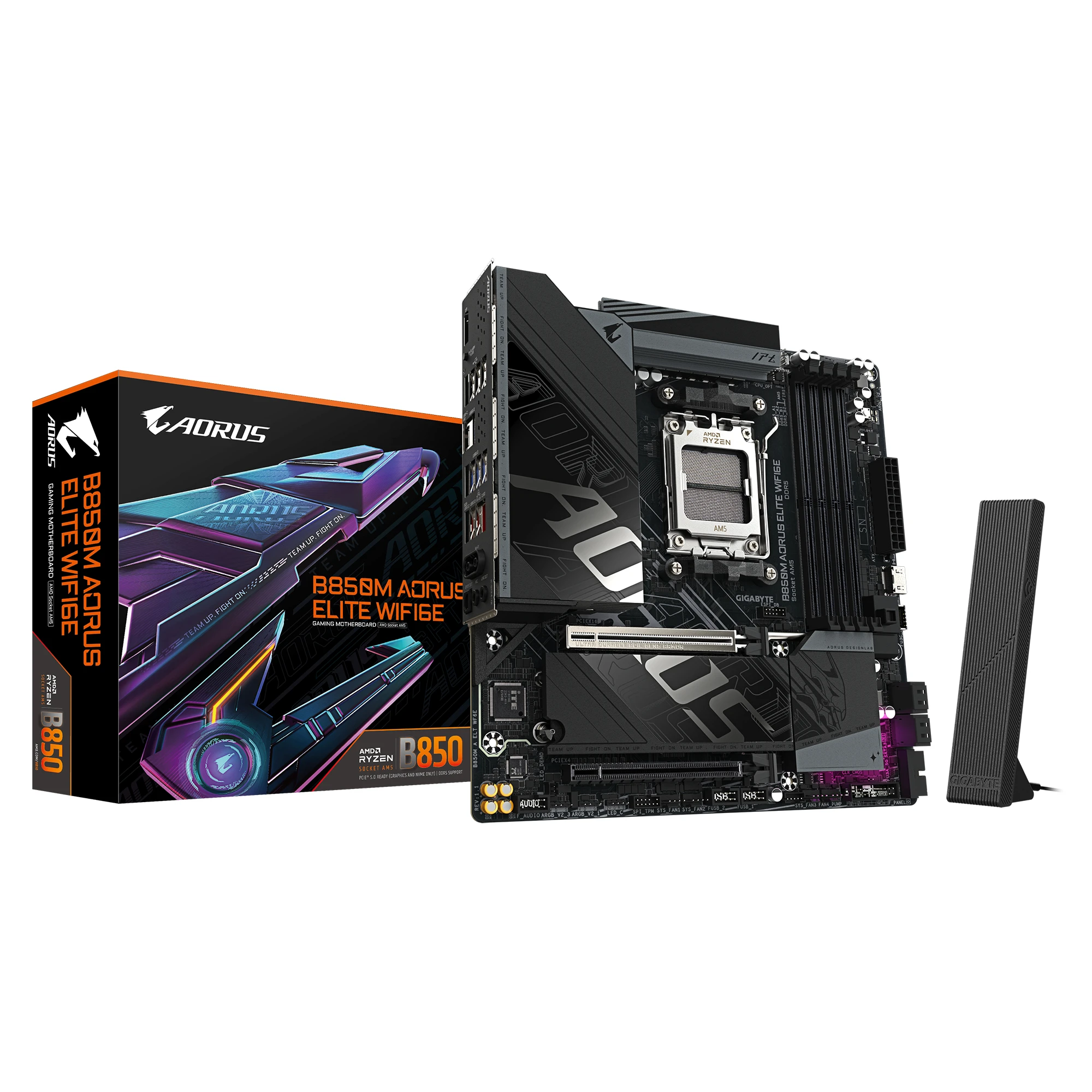 Материнская плата Gigabyte B850M Aorus Elite WiFi6E Socket AM5