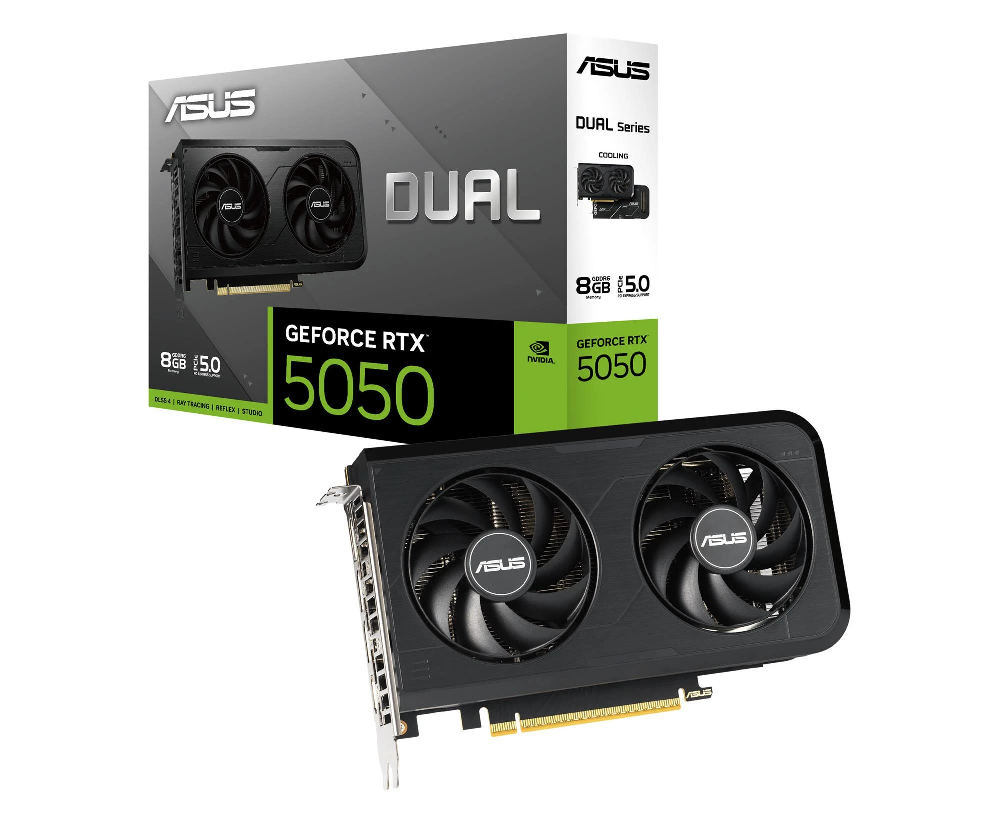 Відеокарта ASUS GeForce RTX 5050 Dual OC 8GB GDDR6 DLSS4 (DUAL-RTX5050-O8G) EU