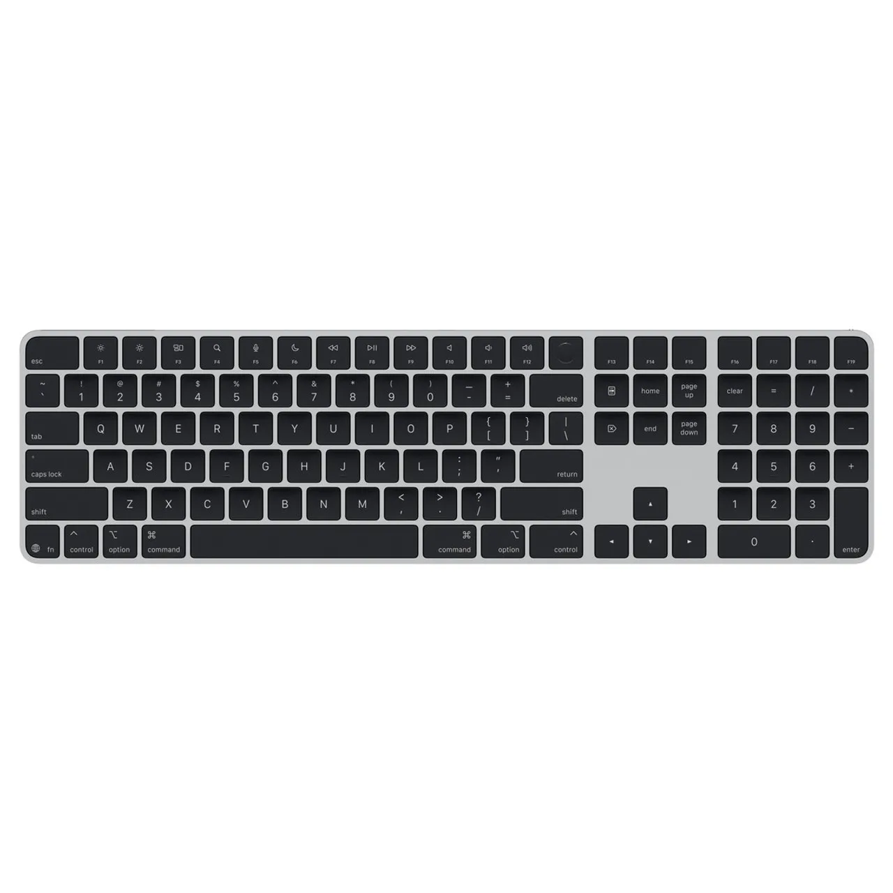 Apple Magic Keyboard with Touch ID and Numeric Keypad – Black Keys (MXK83)