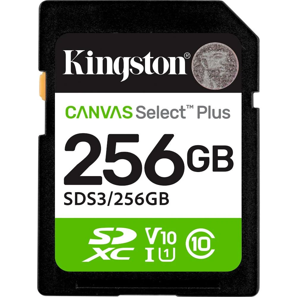 Карта пам'яті Kingston 256 GB SDXC Canvas Select Plus Gen3 SDS3/256GB (UA)