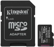 Kingston 512 GB microSDXC Canvas Select Plus Gen3 + SD-Adapter SDCS3/512GB (UA)