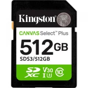 Kingston 512GB SDXC Canvas Select Plus Gen3 SDS3/512GB