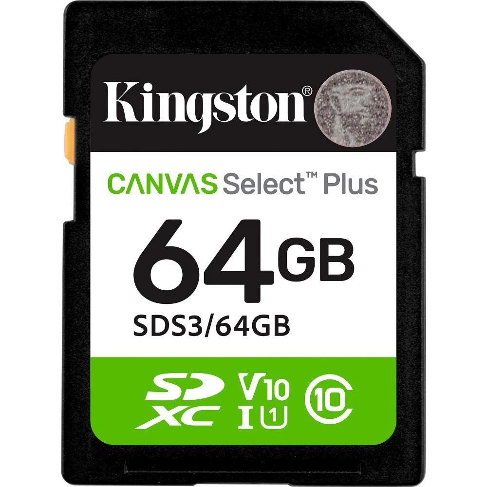 Карта пам'яті Kingston 64 GB SDXC Canvas Select Plus Gen3 SDS3/64GB (UA)